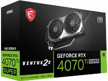 Tarjeta De Vídeo Msi Ventus Geforce Rtx 4070 Ti Super, 16 Gb, 256 Bit, Gddr6x, Pci Express 4.0